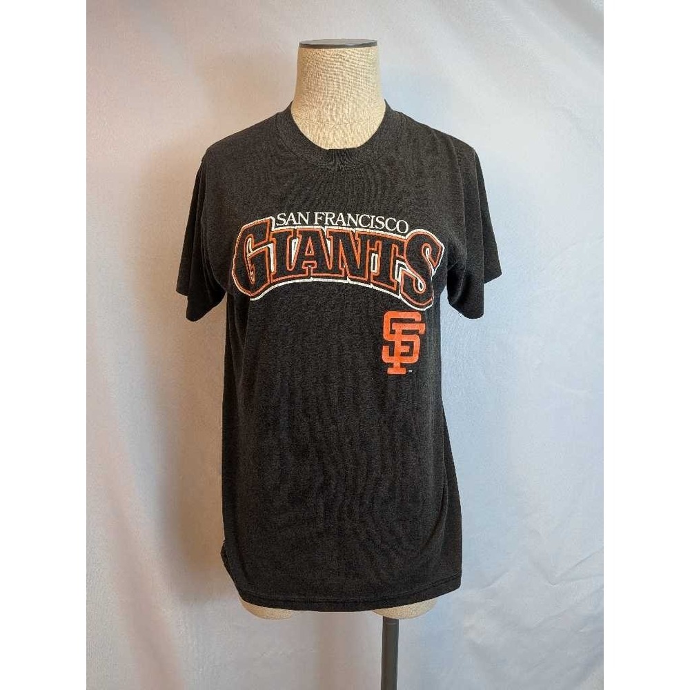 San Francisco Giants T-Shirt Logo 7 Mens Medium Gray Baseball Short Sleeve Tee